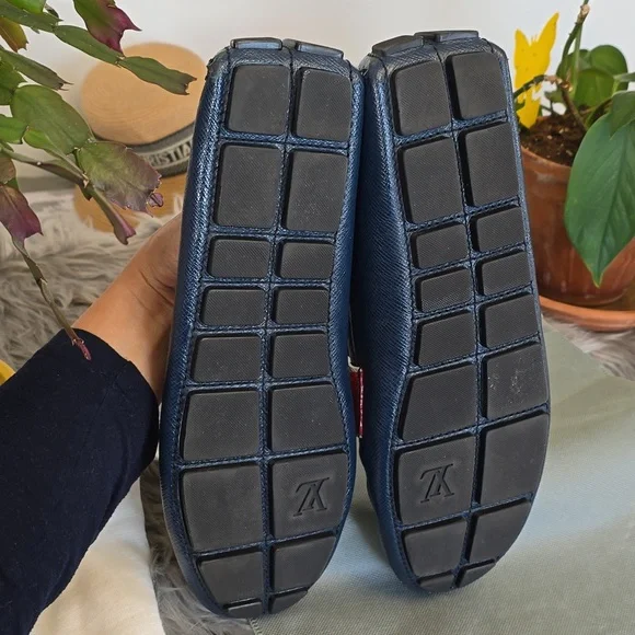 LV Leather shoes Colorblock Pattern Drivers  for men - Picture 7 of 14